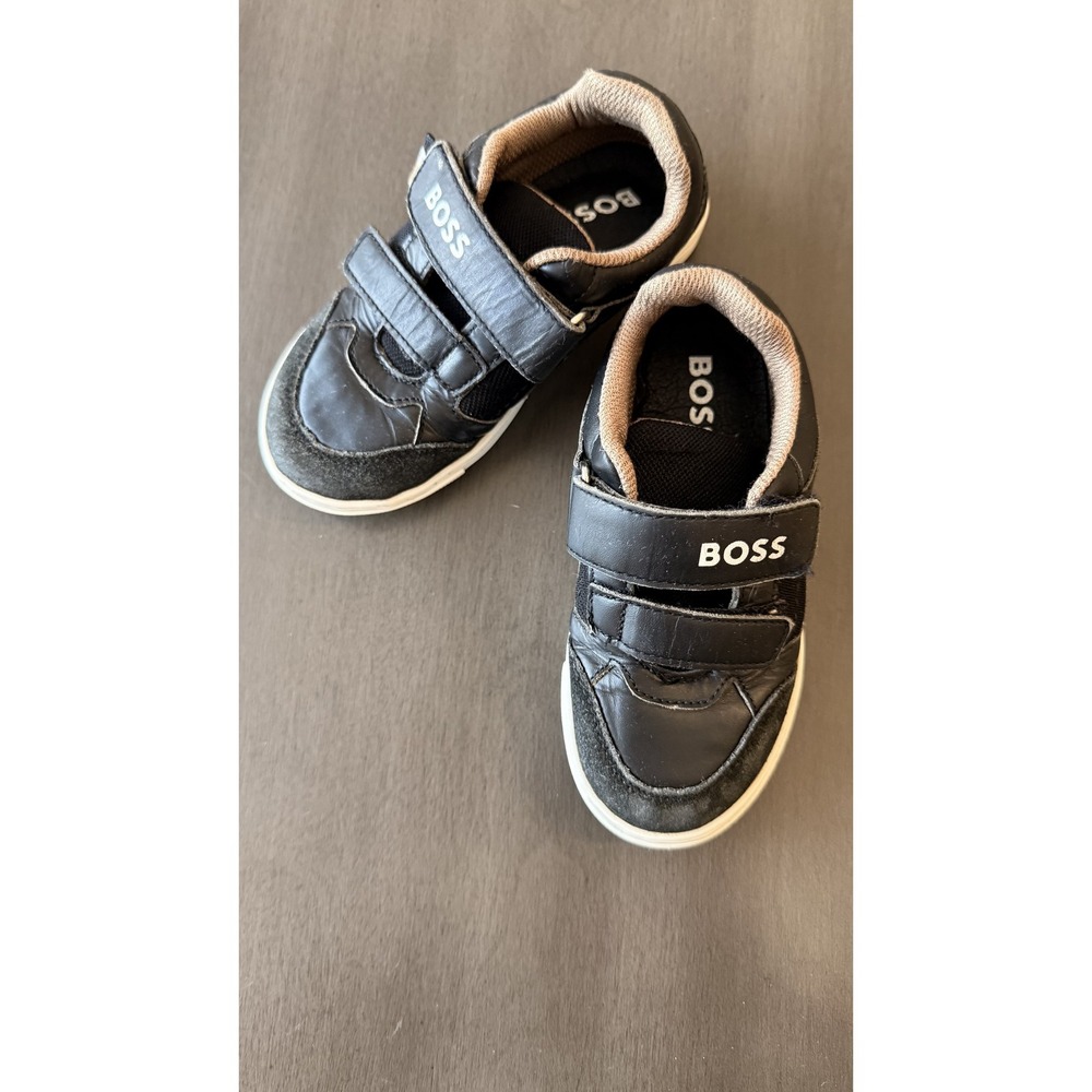 Boss Shoes Kids Size 10.5 Black Sneakers Lot 2 Pairs Hook & Loop Strap - Picture 14 of 16